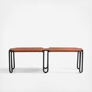 Velasco Leather Bench