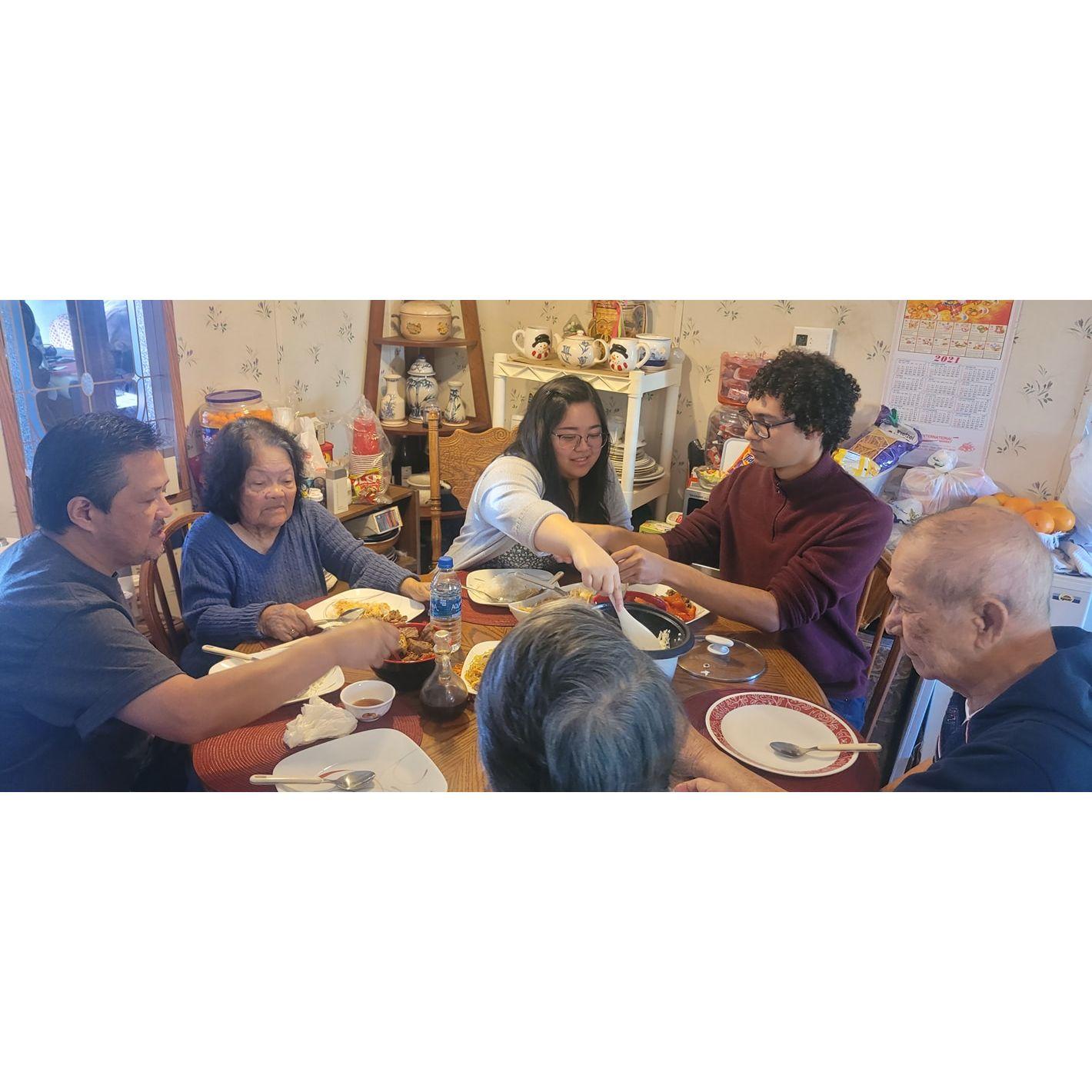 Sunday lunch with Edelyn's family <3