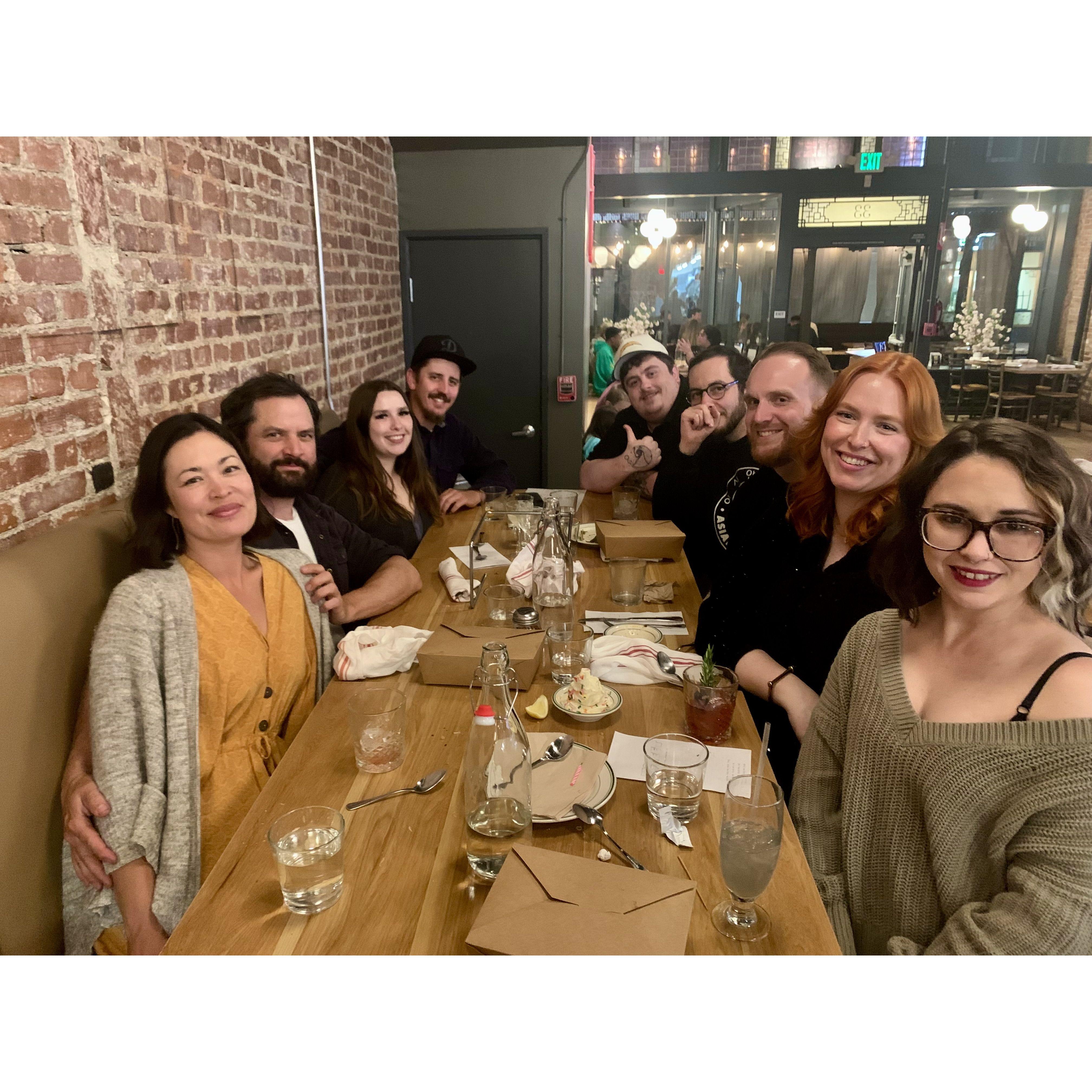 Celebrations with friends and family
