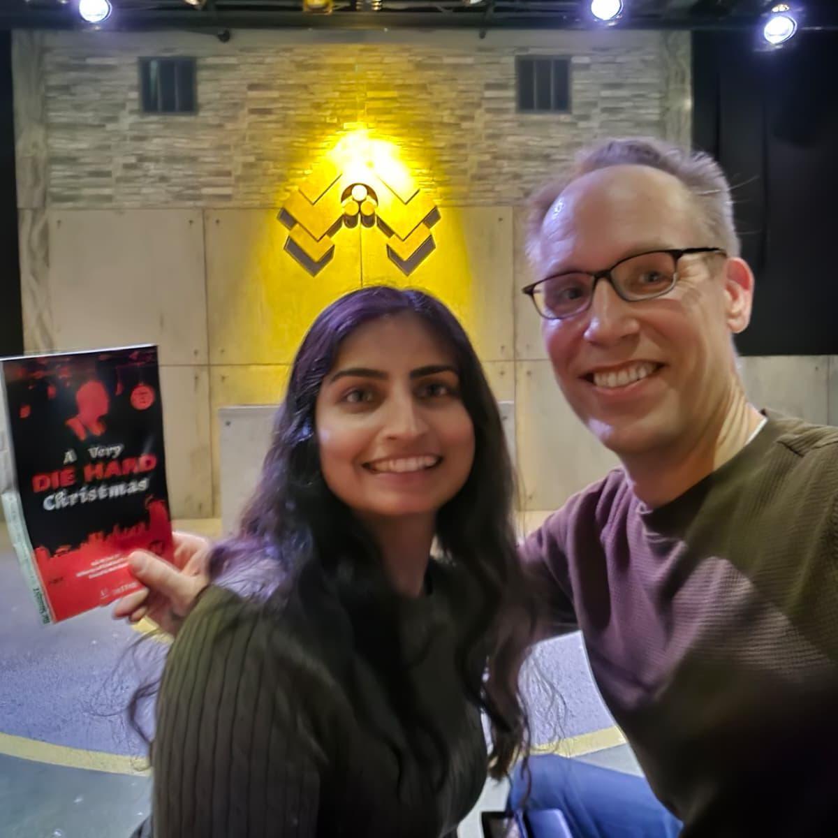 Watching live theater/musicals. This one's another tradition we love :)