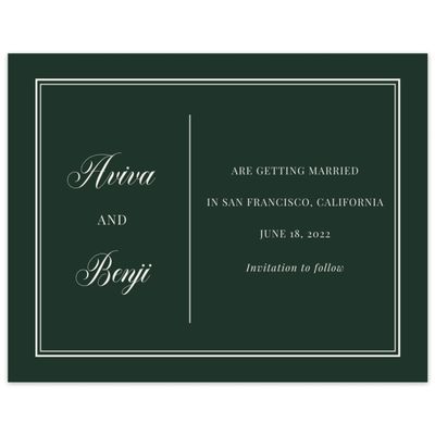 Forest, Green Wedding Digital Save the Date - Stauffer Classic