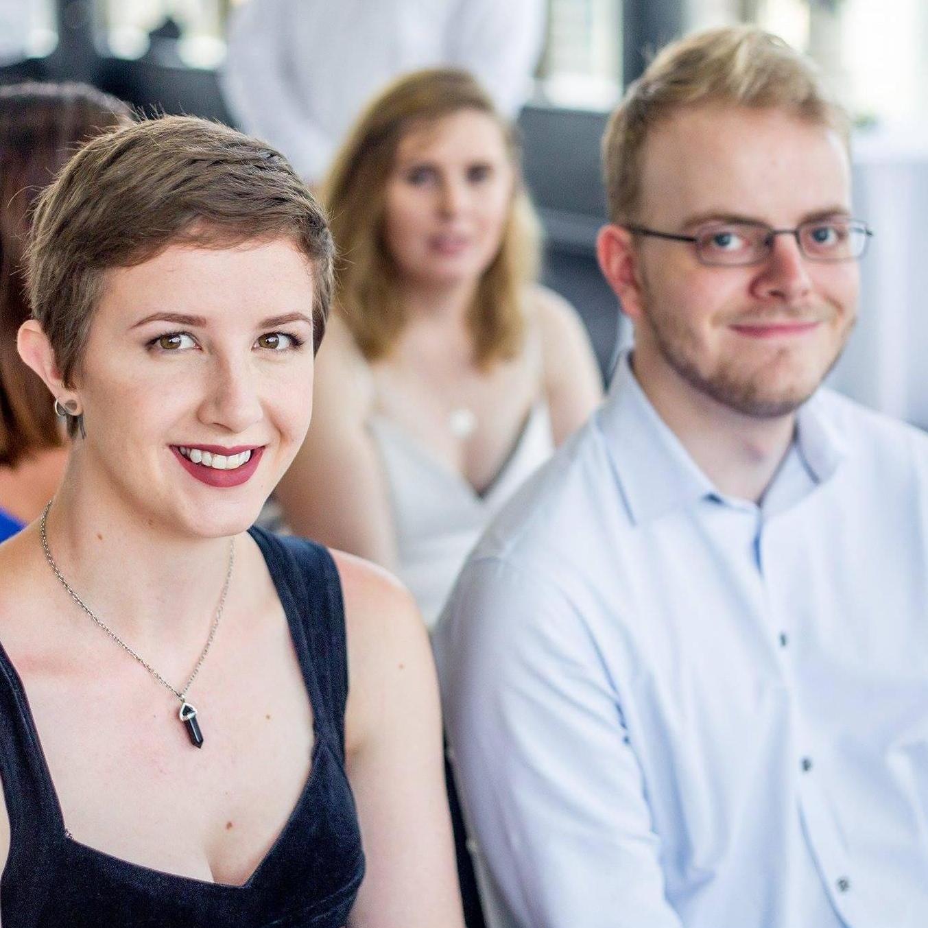A picture of us snapped at a friend's wedding in Brisbane.