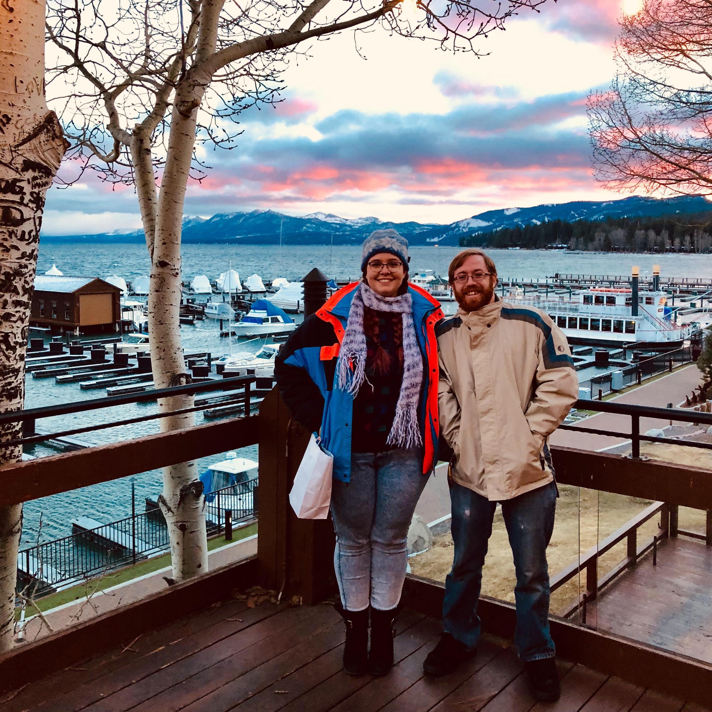 Celebrating our 5th anniversary in Tahoe on New Year’s Eve 2018