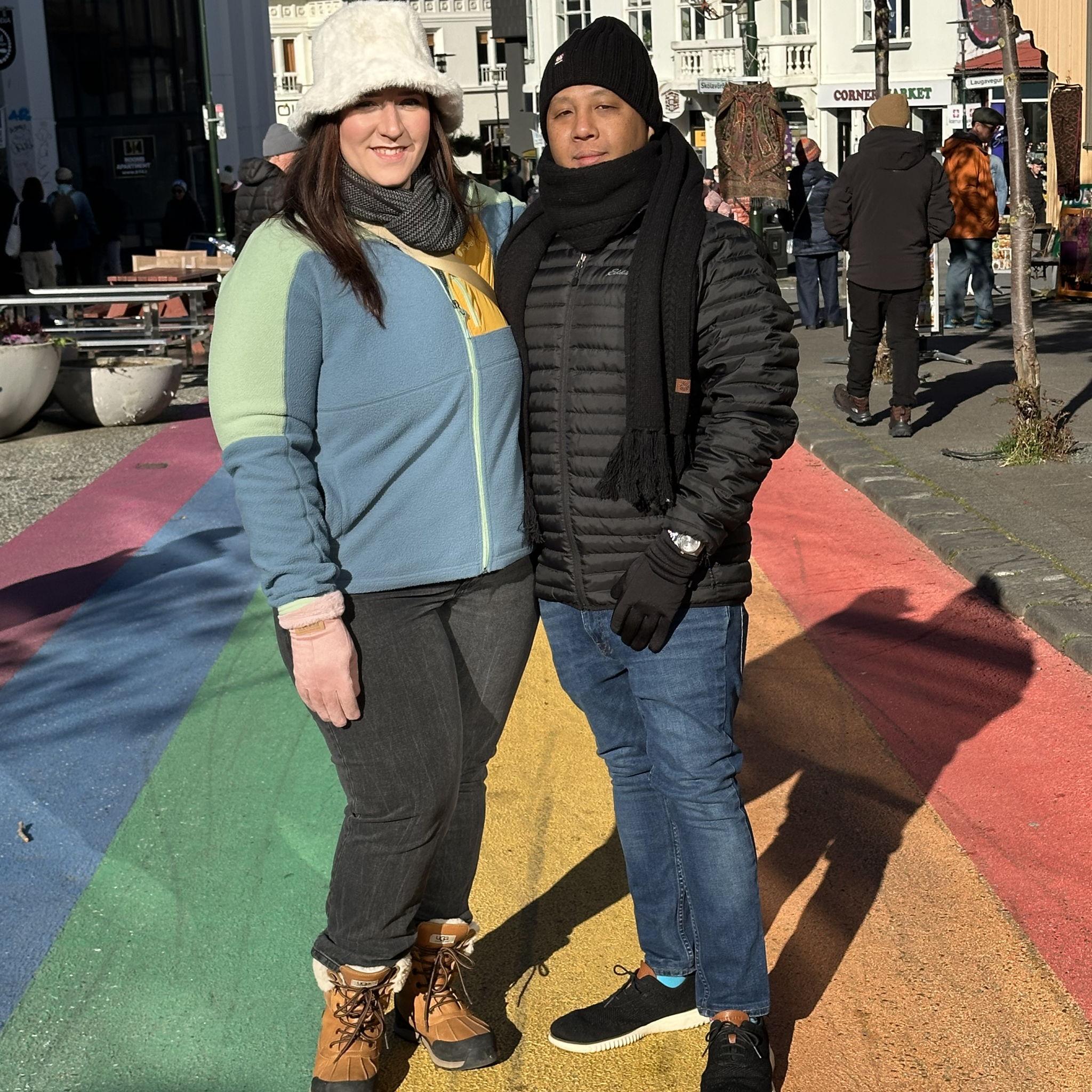 Rainbow Road in Reykjavik, Iceland - September, 2024