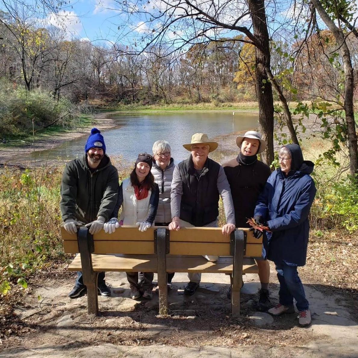 Hiking with family at Ledges State Park in Boone, Iowa