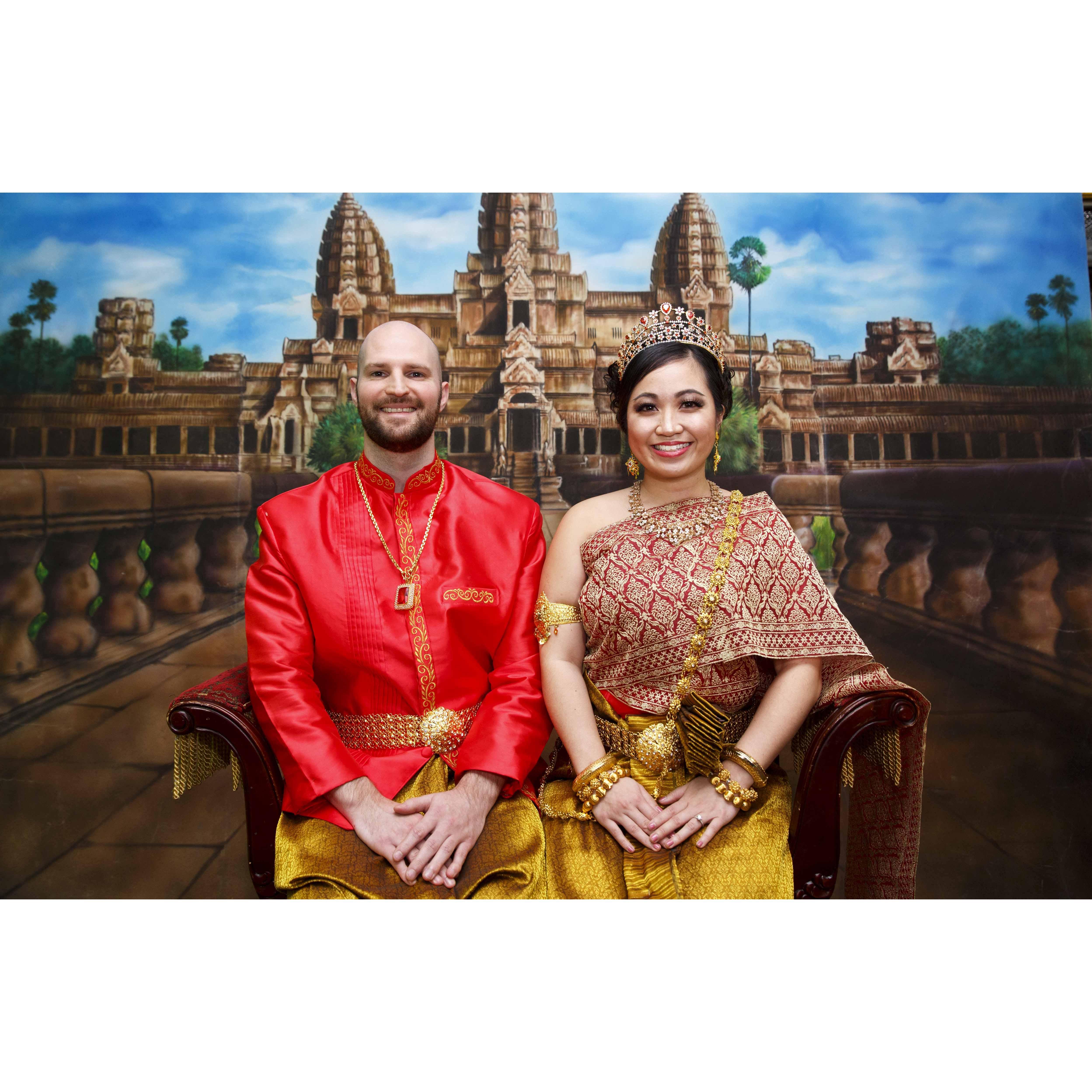 Cambodian Engagement Pictures! We had such an amazing day dressing in traditional Khmer clothing and celebrating Amy's culture. Thank you IVP Studios and Ming and Pou (Sovann and Chenda Khon).