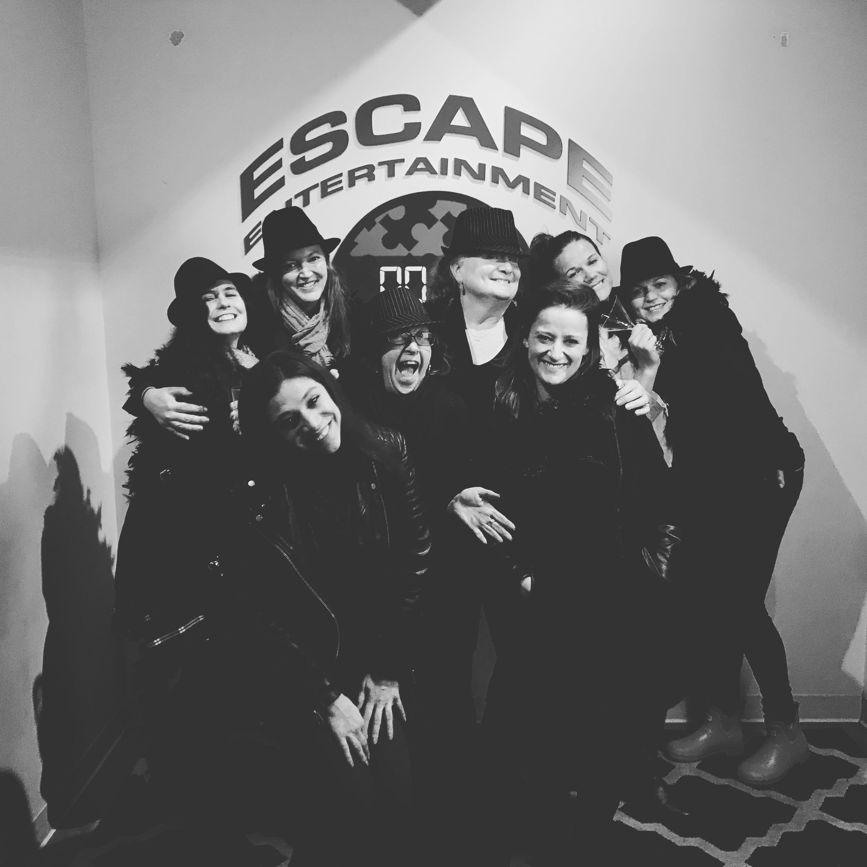 A shout out to all of Jax's ladies who, although they cannot Escape The Room, are keeping Jackie in check and sane for The Big Day!