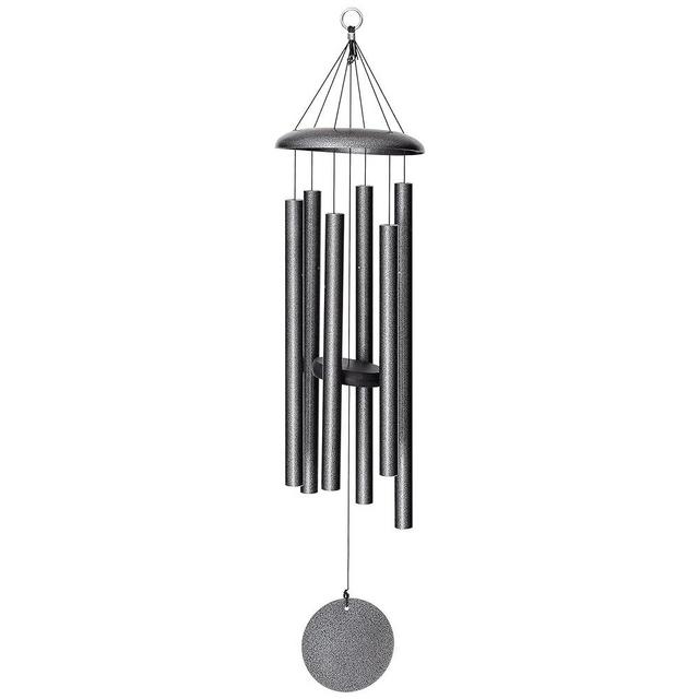 Corinthian Bells by Wind River - 36 inch Silver Vein Wind Chime for Patio, Backyard, Garden, and Outdoor Decor (Aluminum Chime) Made in The USA