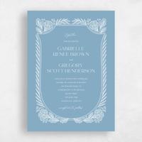 Blue Wedding Invitation - Willowbrook Classic