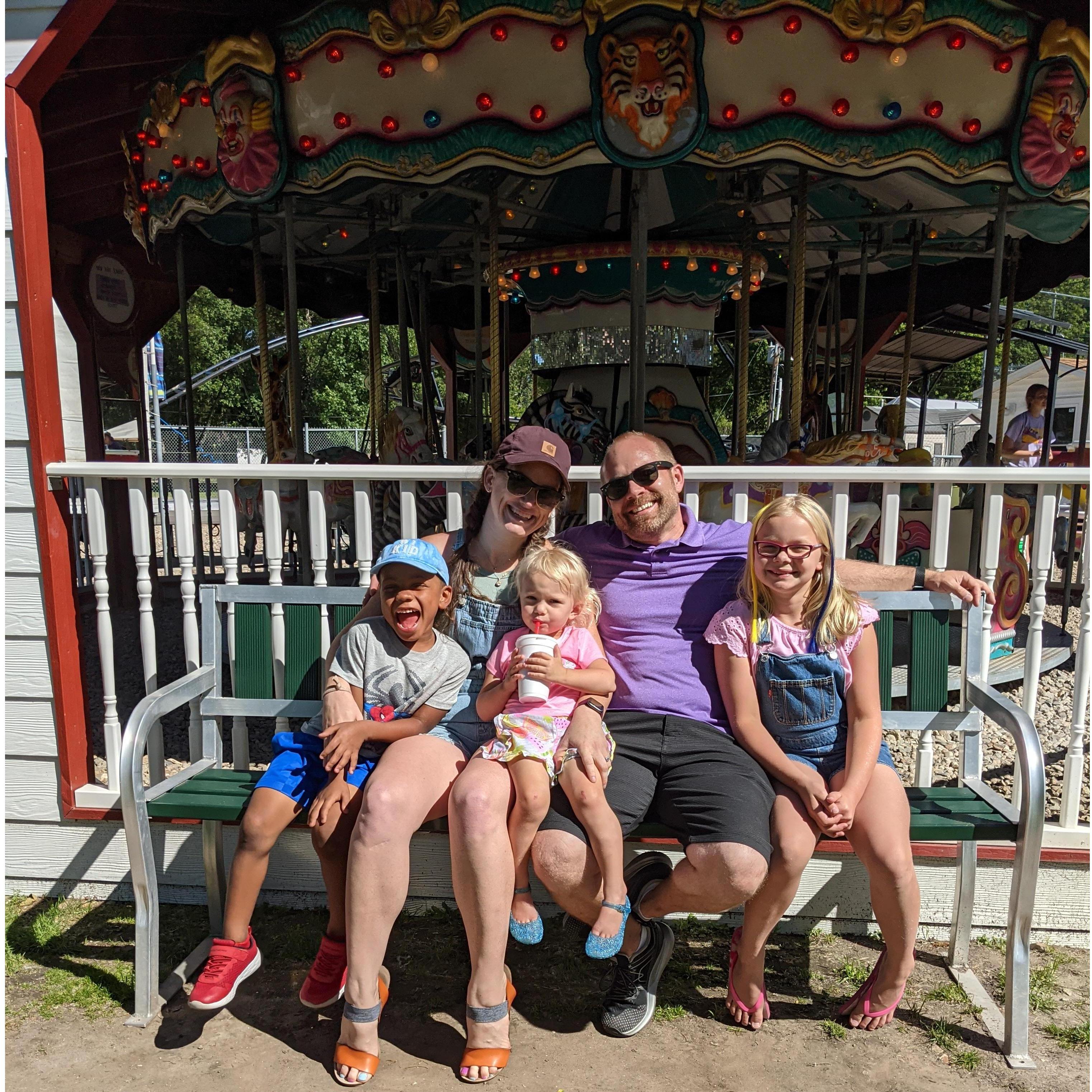 Visiting Grandma and Grandpa in Bismarck, June 2021