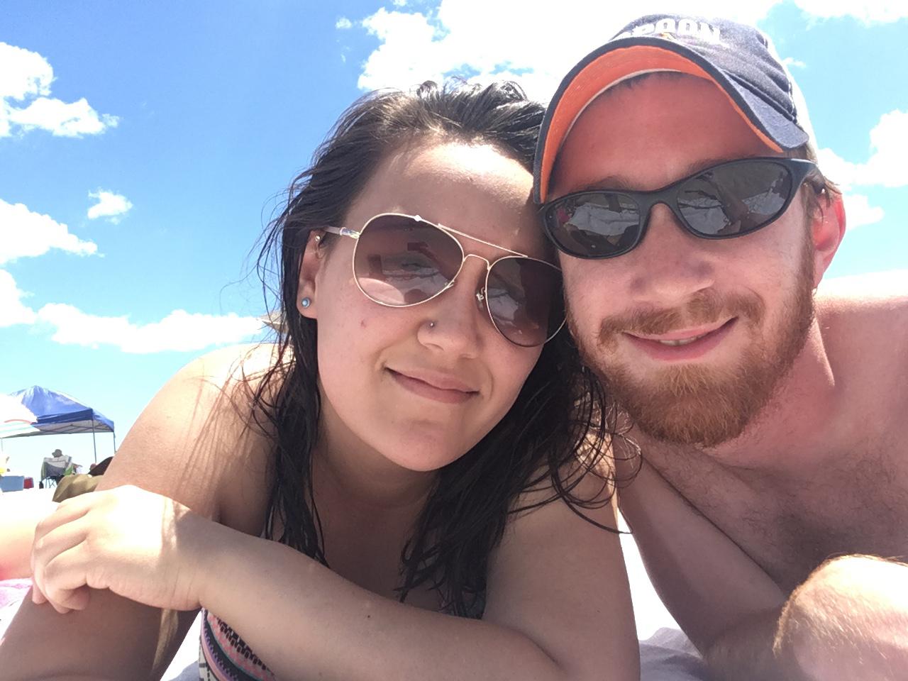 Catching some rays on July 4th. Hampton Beach, NH.
