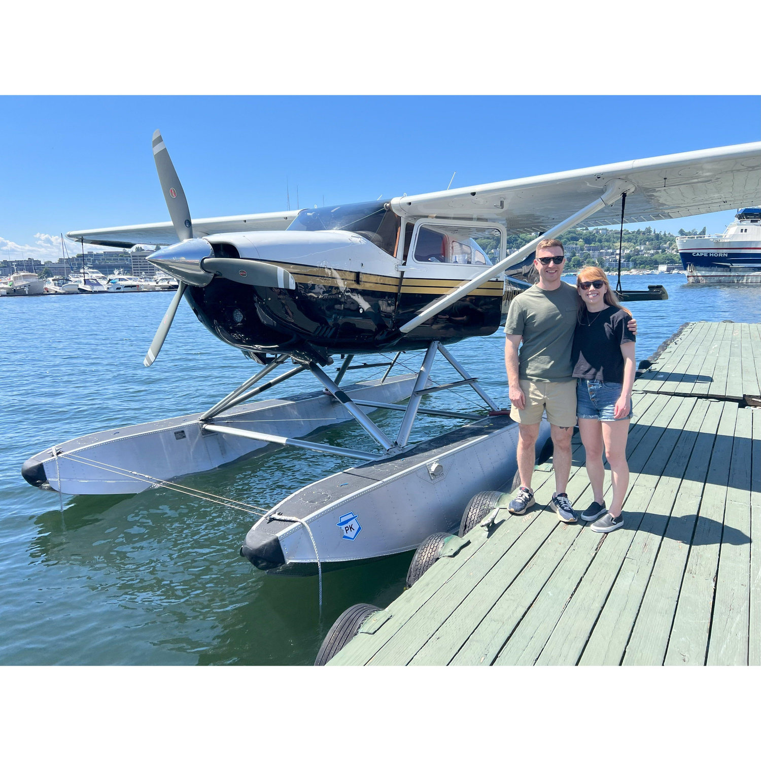 May 2023 - Newly dating and off on our first adventure to Seattle to see Emily's friends Cat & Elliot - Daniel's "only" request: gluten free beer and a sea plane tour.