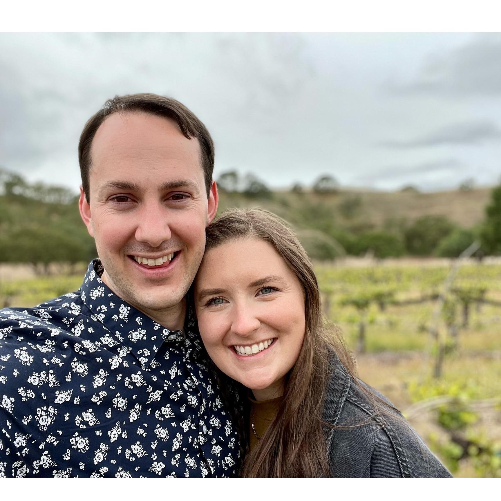 Wine tasting in Paso Robles, CA the day we got engaged! 4/24/2021