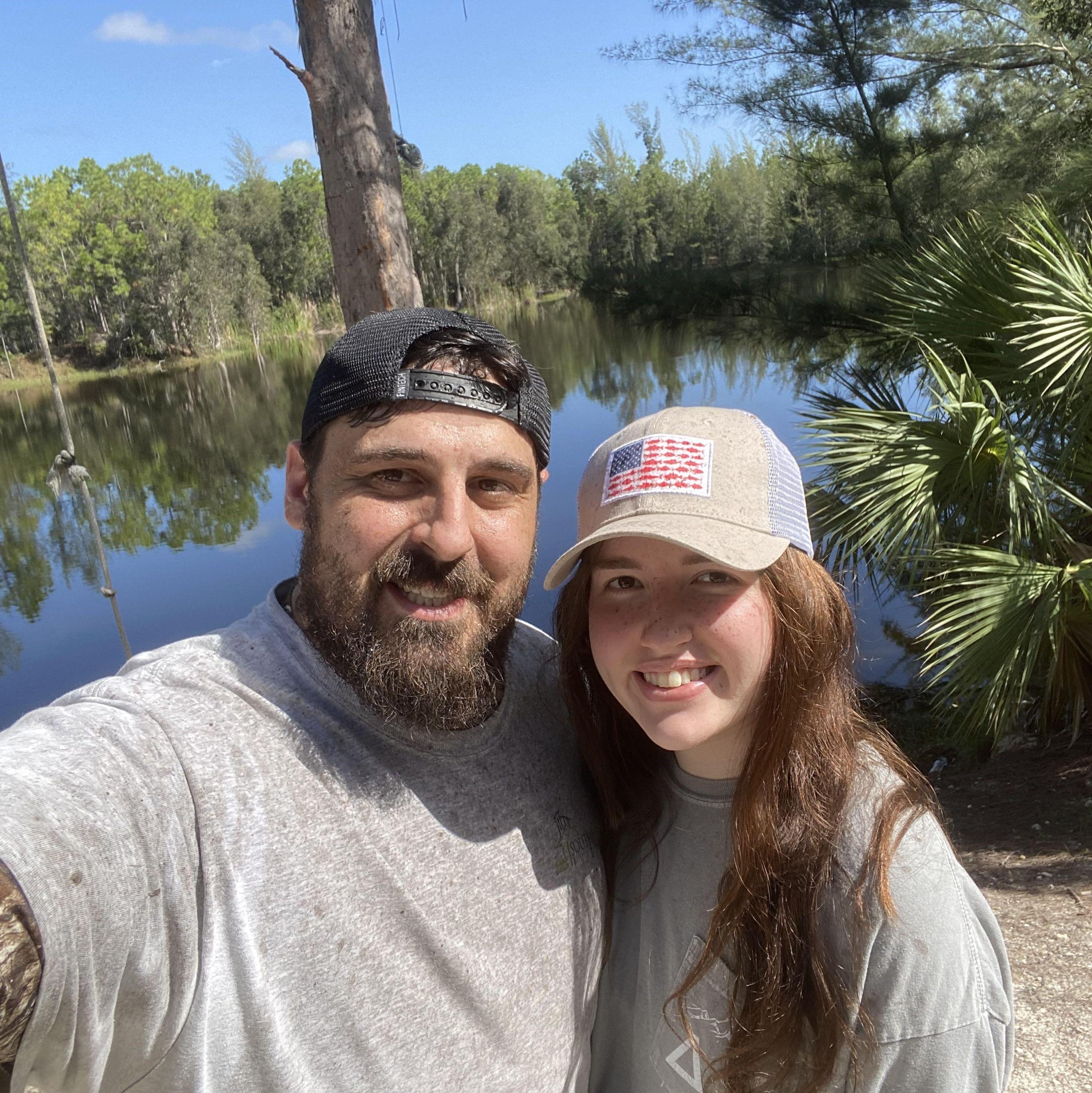 My first time out on the 4 wheeler.. the first social media post of us!