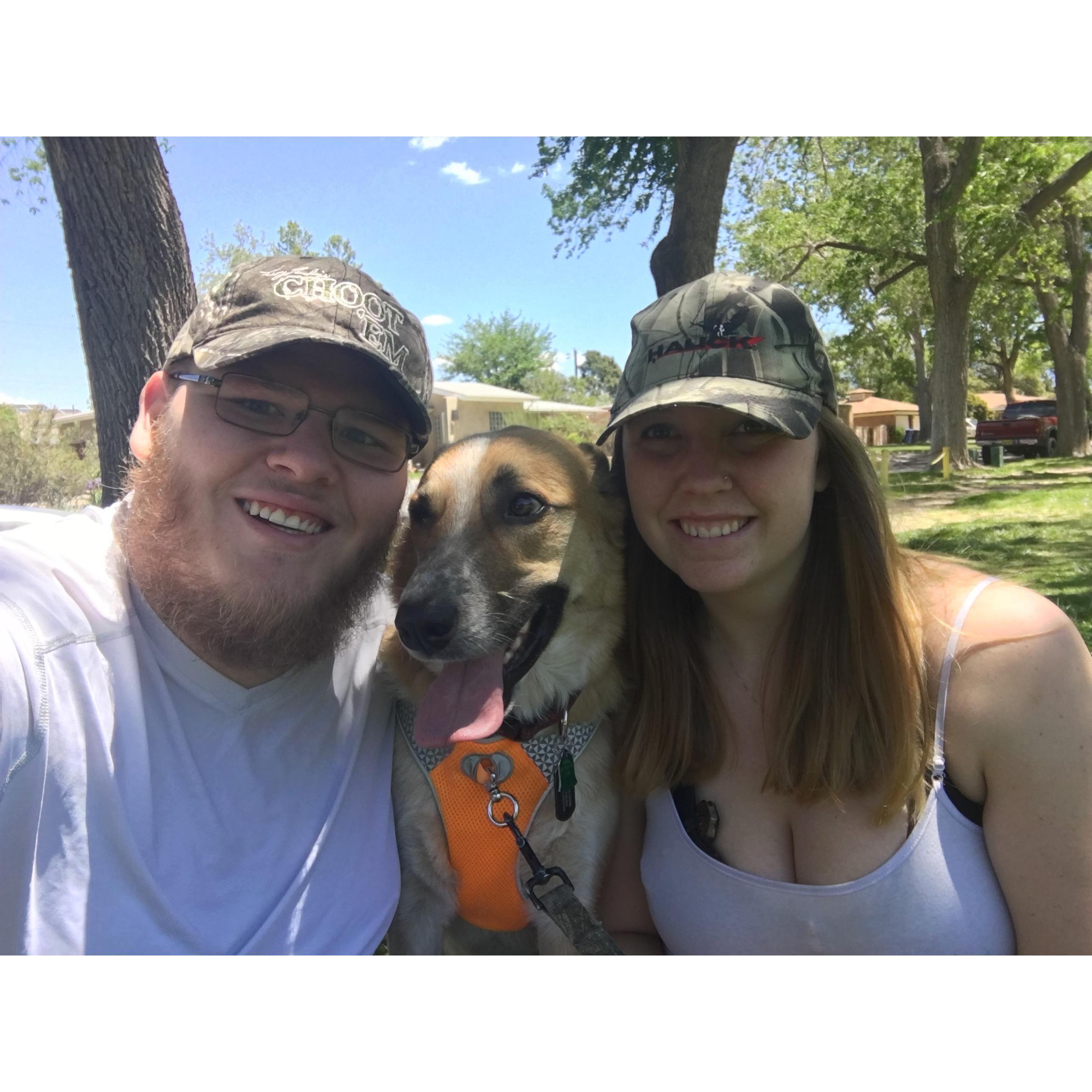 Our little family, before we adopted Beau Duke! 2015