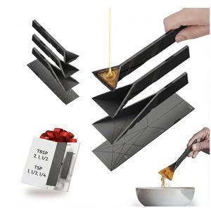 POLYGONS 3-in-1 Folding Measuring Spoons (Black)