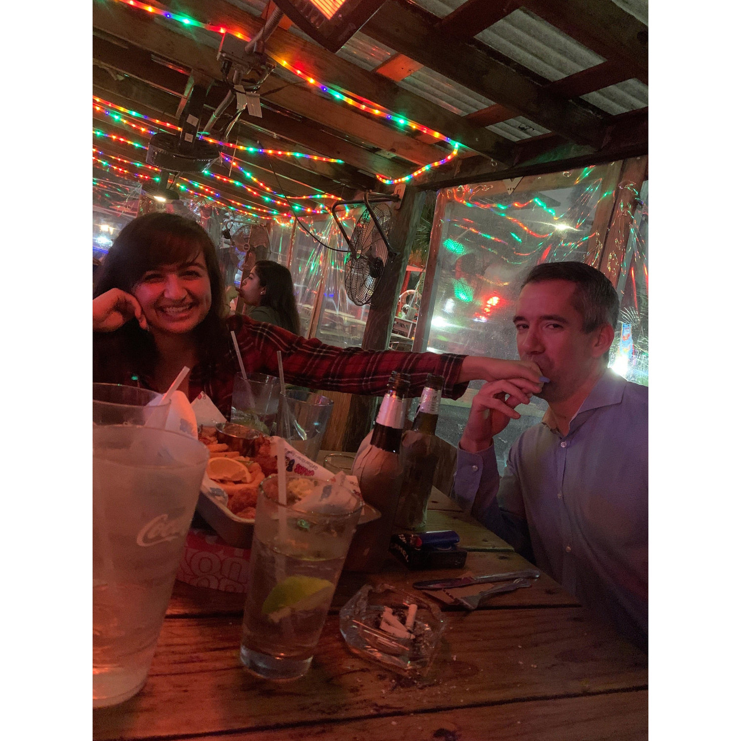 This was two weeks before we started dating!