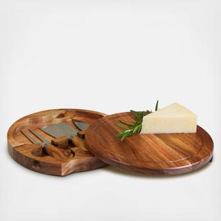 Acacia Brie Cheese Cutting Board & Tools Set