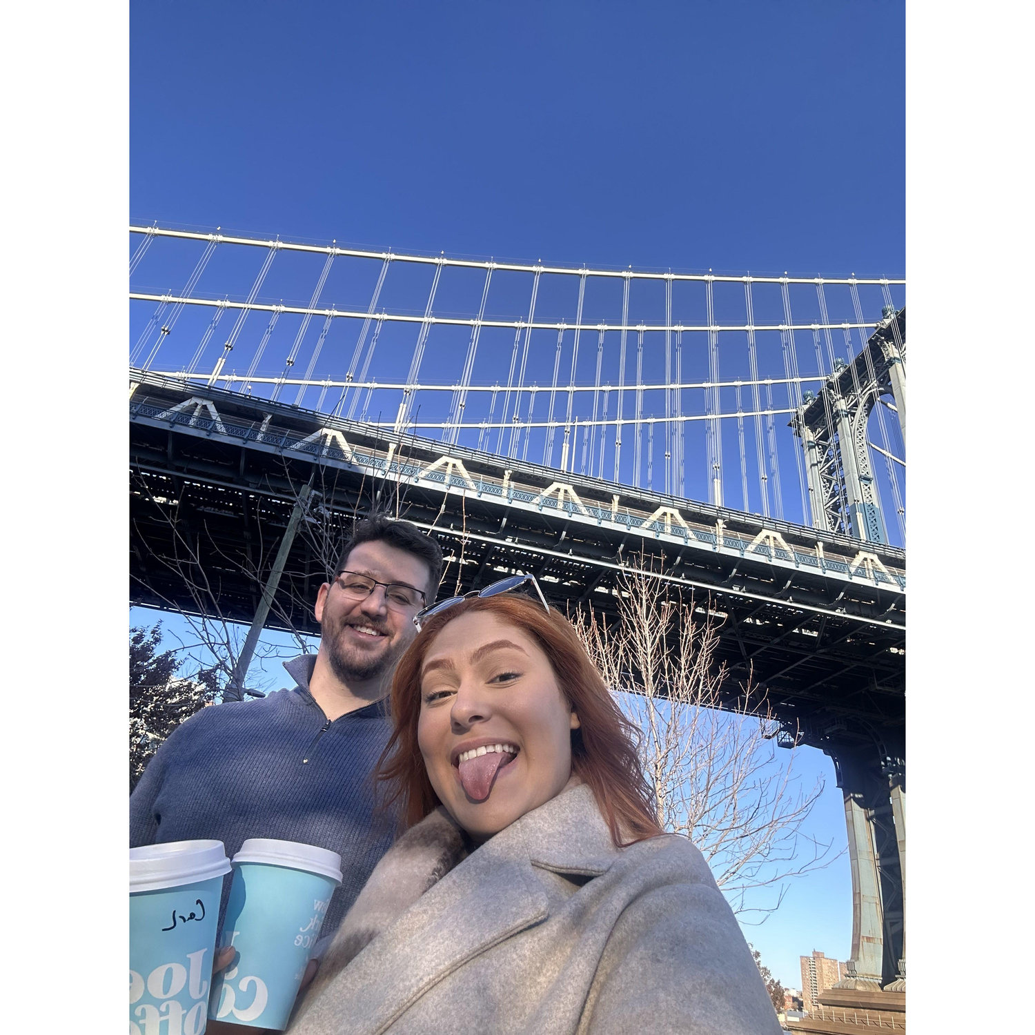11.16.24 Drinking some coffee by the bridge