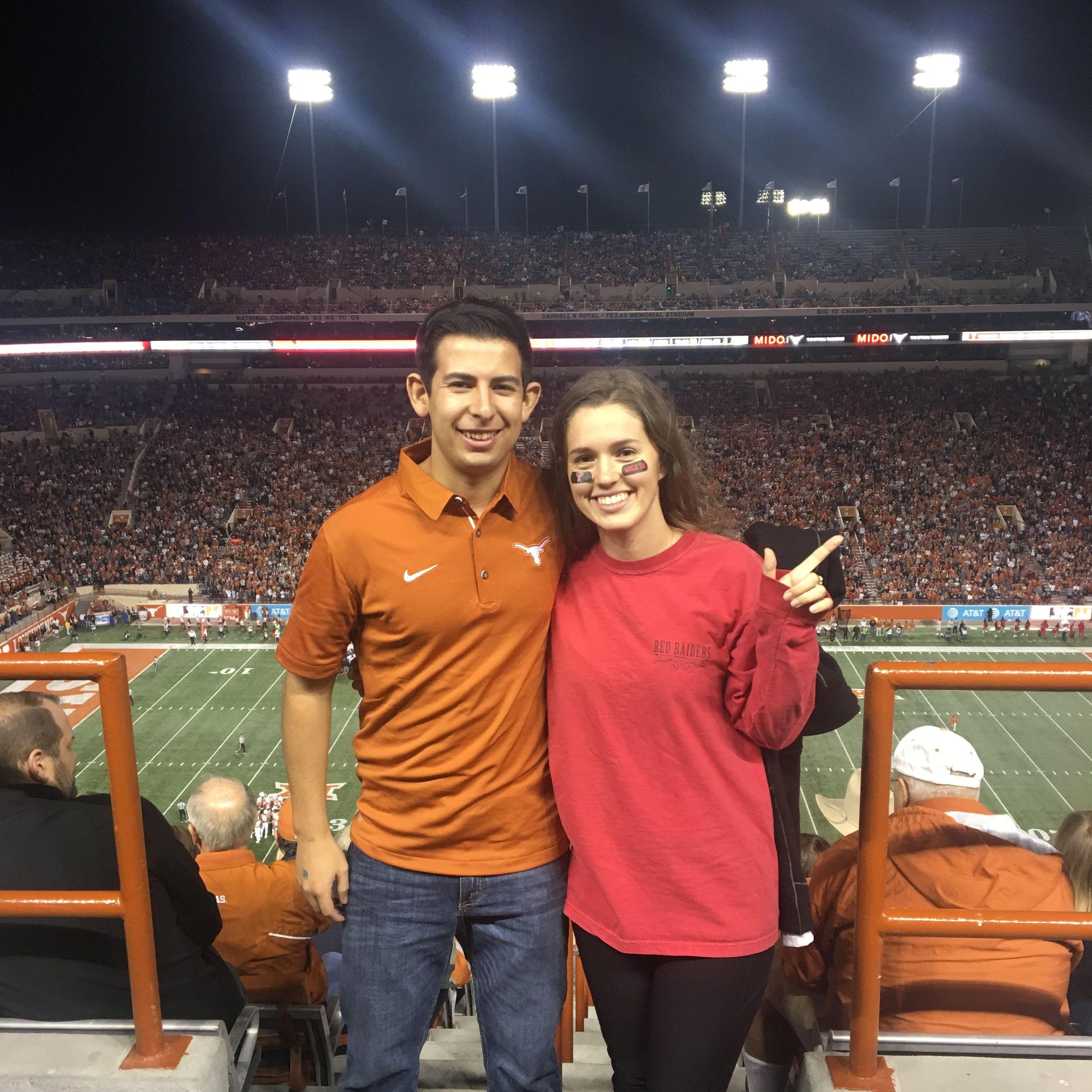 Texas Longhorn Vs Texas Tech football