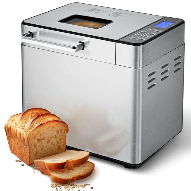 Simzlife Bread Maker Machine, 2LB Breadmaker with 13 Programs, Customizable Crust & Sizes