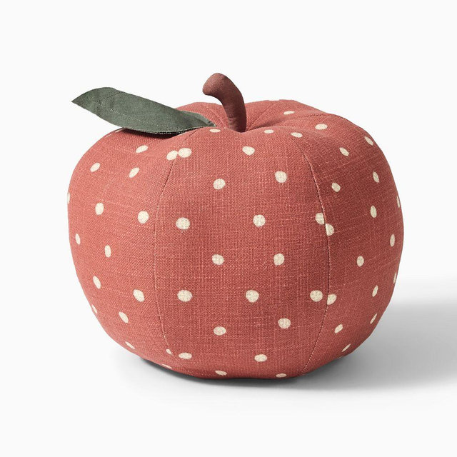 Emma Chamberlain Apple Pillow, 14", Red
