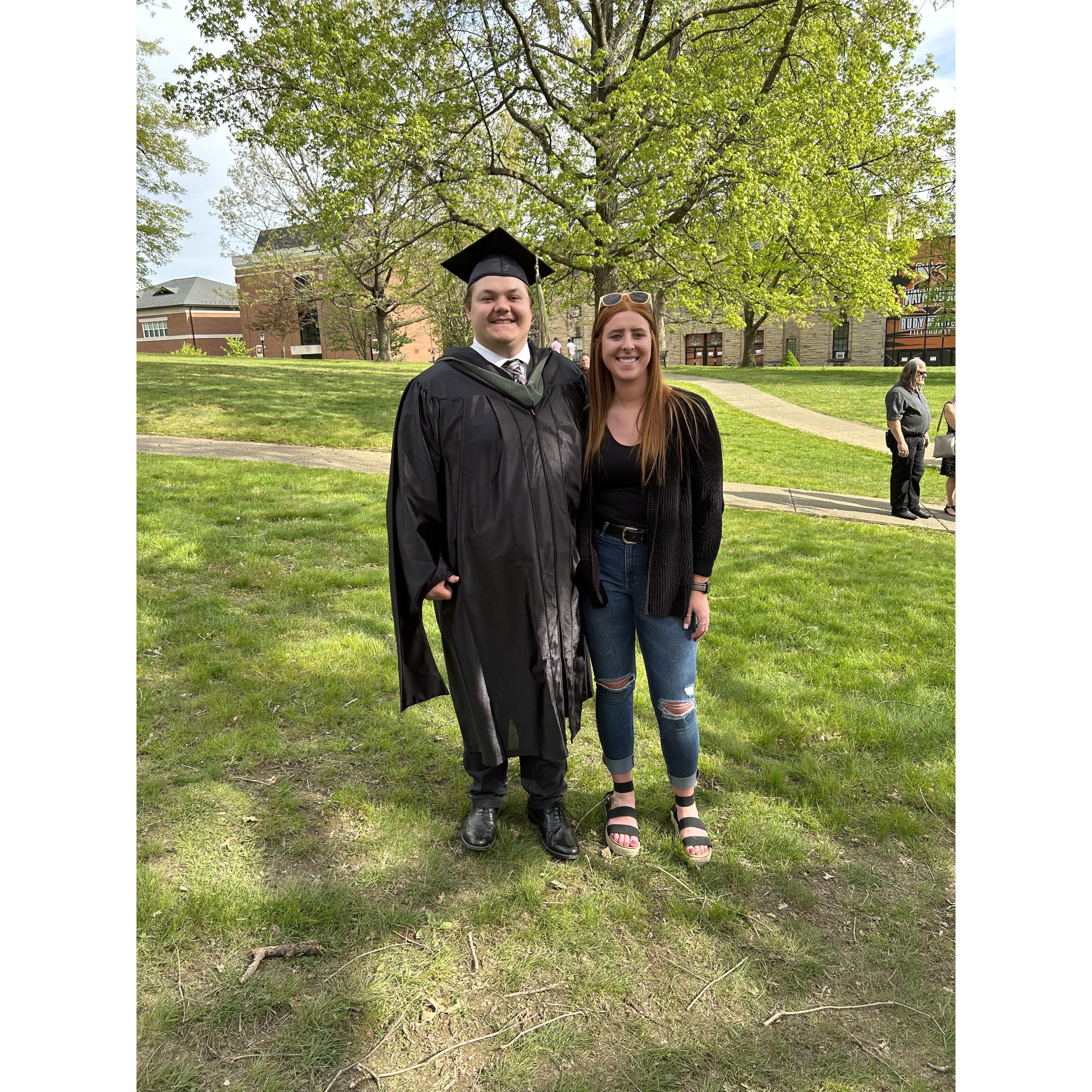 Zack's masters graduation. He's so smart!