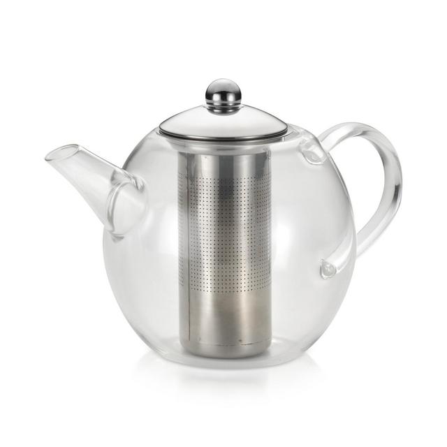 BonJour Glass Teapot with Shut-Off Infuser