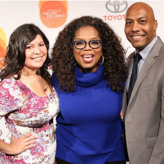 Meeting up for lunch with Auntie Oprah.