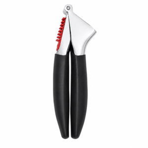 OXO Good Grips Heavy Duty Garlic Press, Die-Cast Zinc, Black