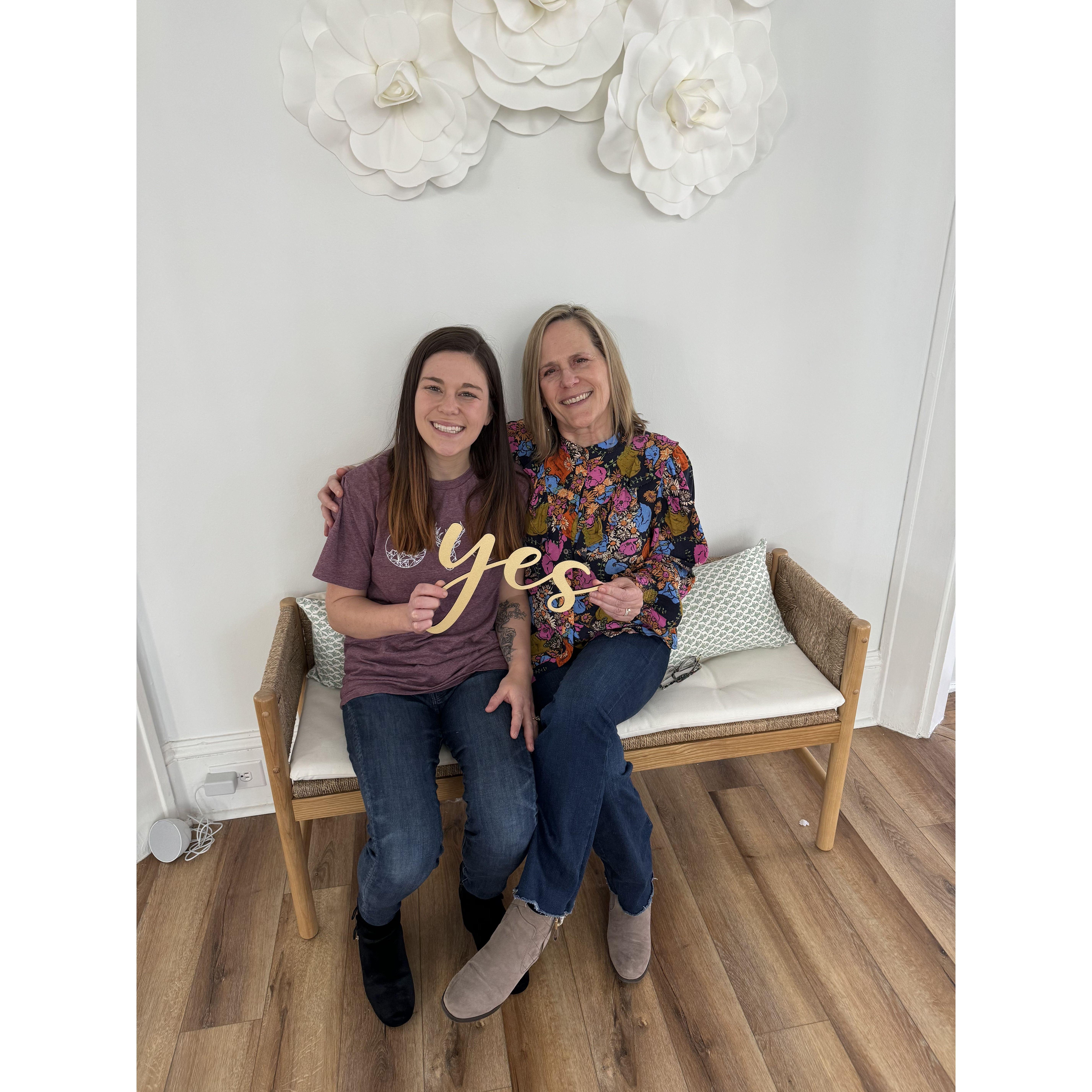 She said "Yes!" to the dress. Thank you, Sophie Dod for letting all of us into your bridal shop