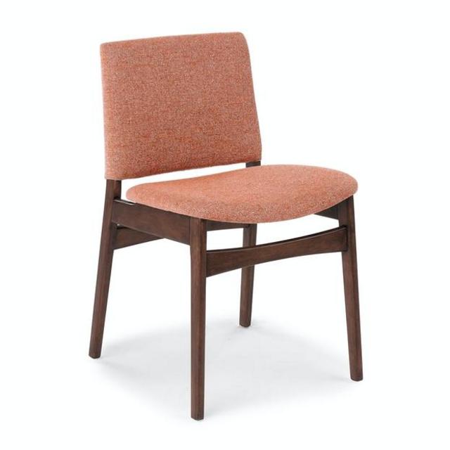 Nosh Rosehip Orange Walnut Dining Chair