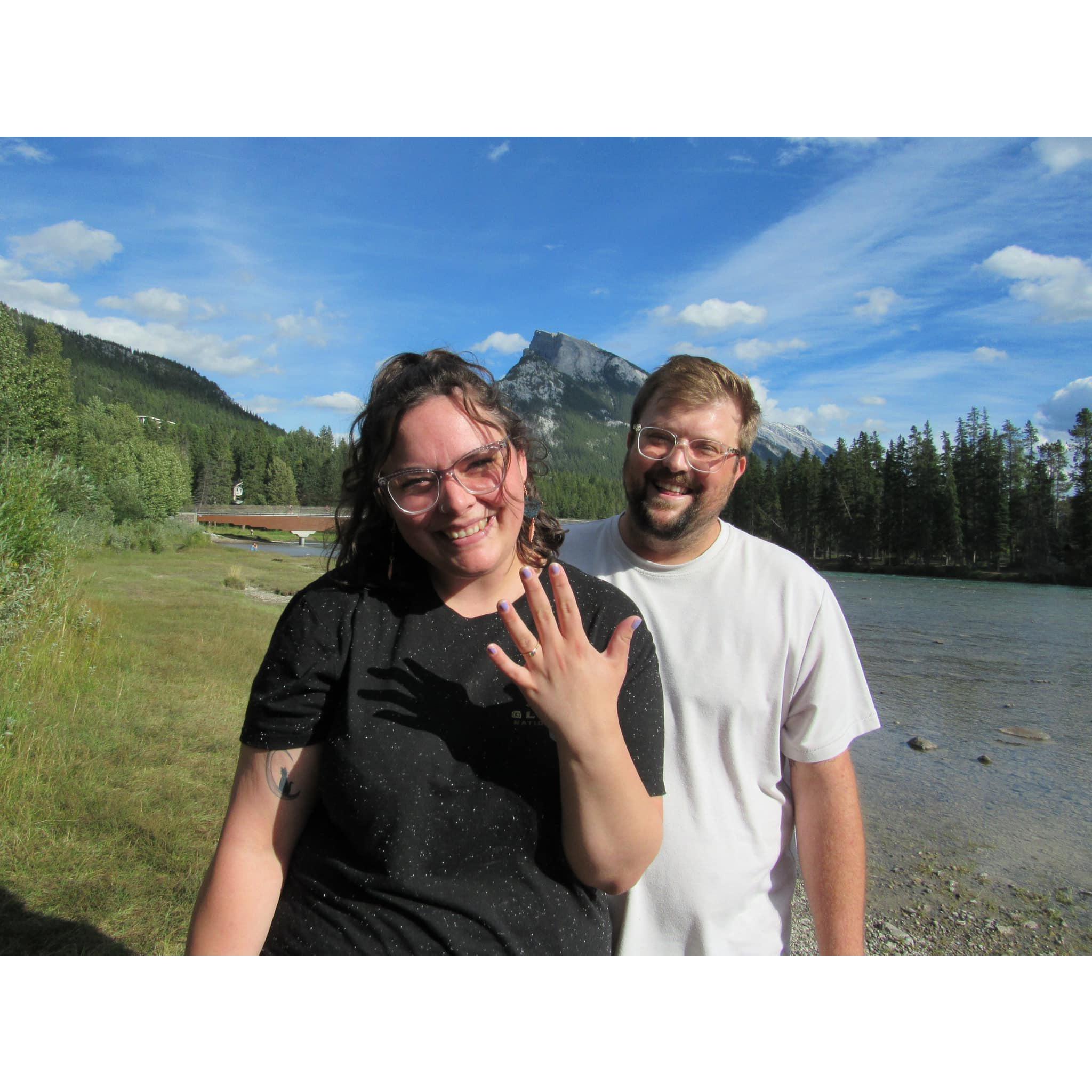 Engaged in Banff, Canada <3