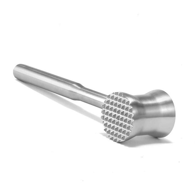 Aihomo Meat Tenderizer Mallet 304 Stainless Steel, Dual Side Meat Hammer Chicken Pounder, Heavy Duty Meat Beater for Steak and Beef, Meat Pounder Kitchen Cooking Mallet Dishwasher Safe