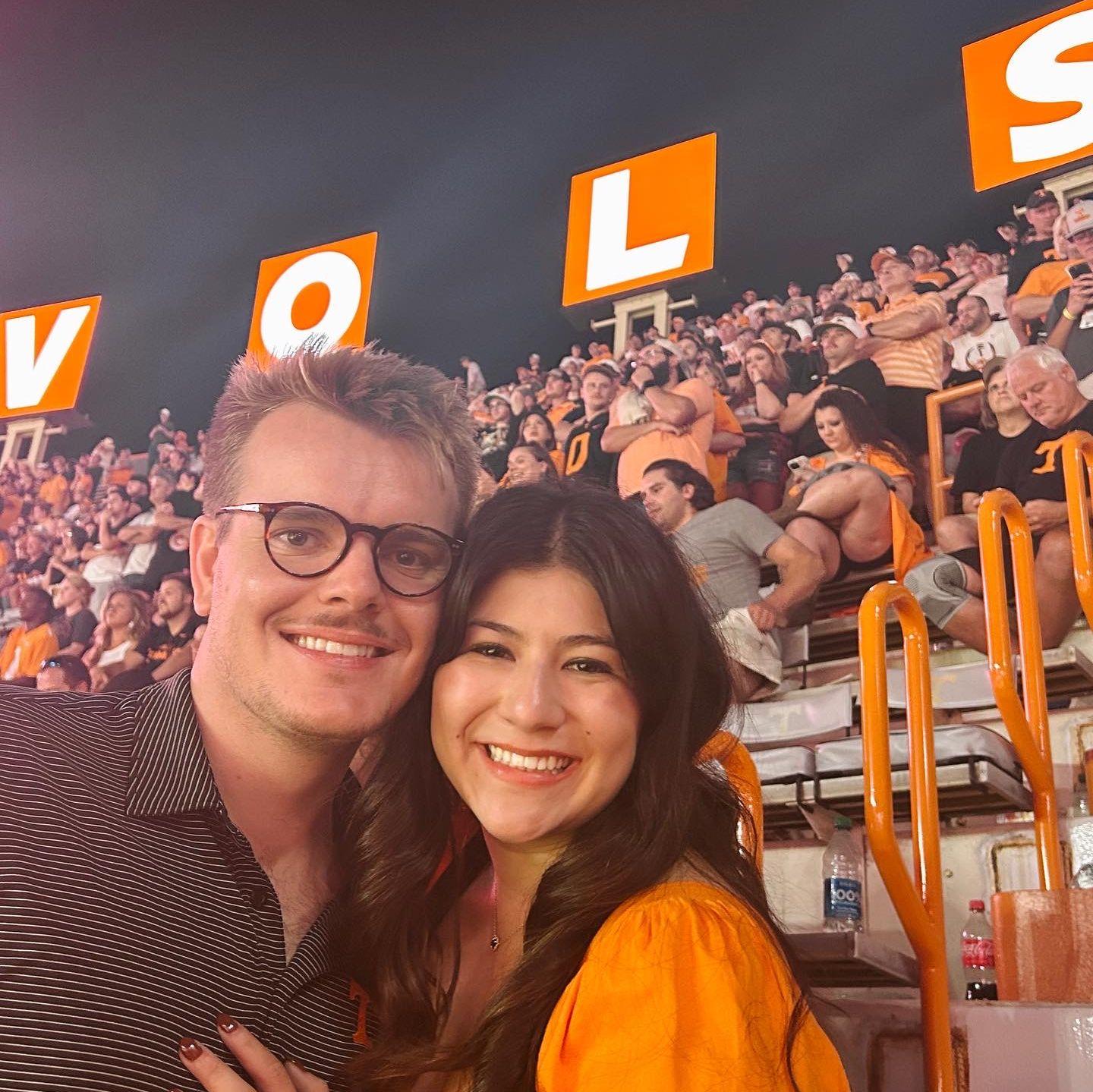 Isabella's first VOLS game! GBO