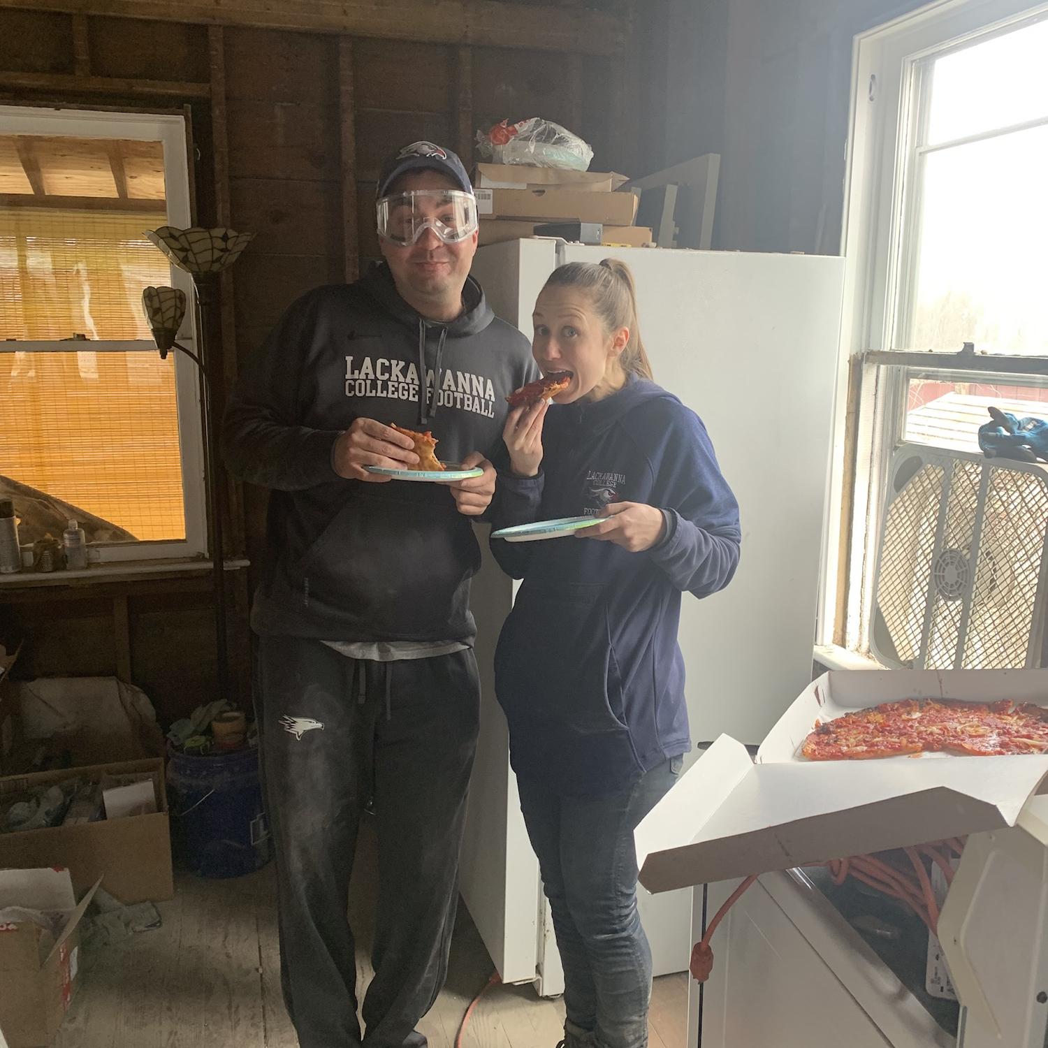 Working on the full remodel of our first home together.