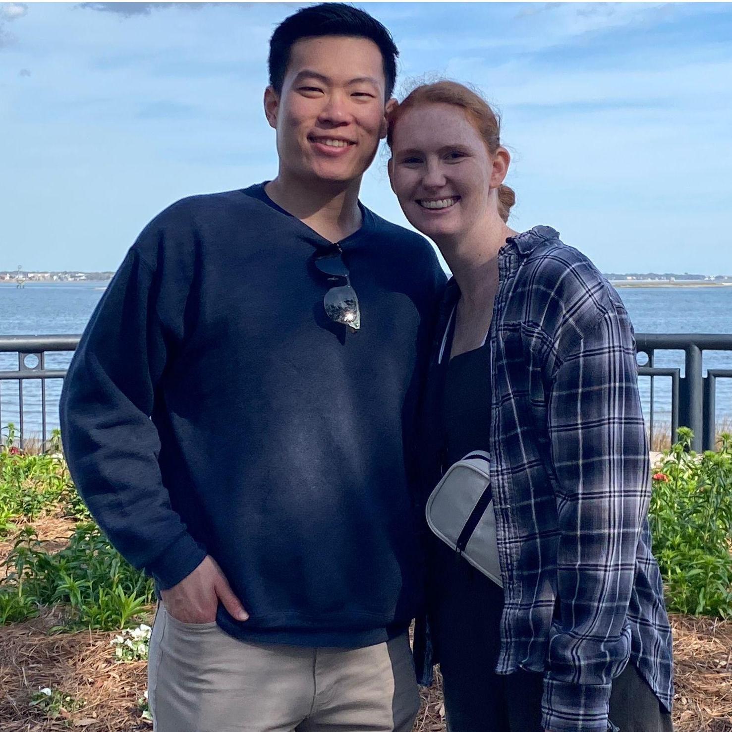 On our first week long trip to Charleston. The couple who took this picture told Bobbie that Calton definitely loved her and that we would be getting married one day. Turns out they were right!