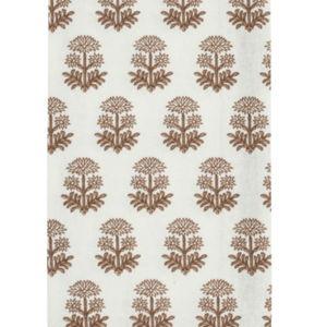 Dot Edge Floral Taupe Printed Towel
