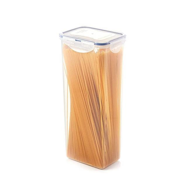 Pantry Bread Box with Divider Clear Food Storage Container Airtight  21.1-Cup