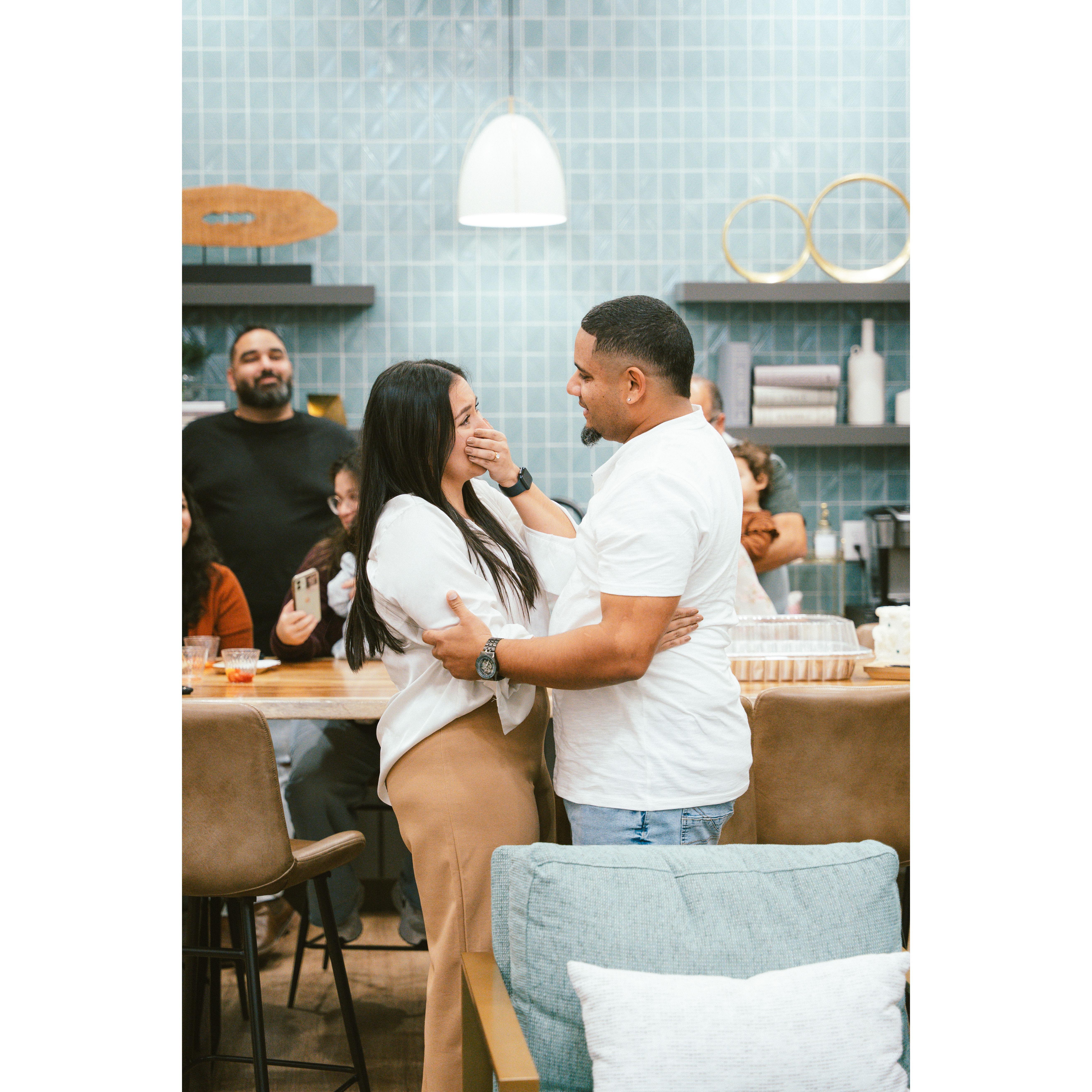 My heart was over joyed when I saw my big brother on such a special day for us!