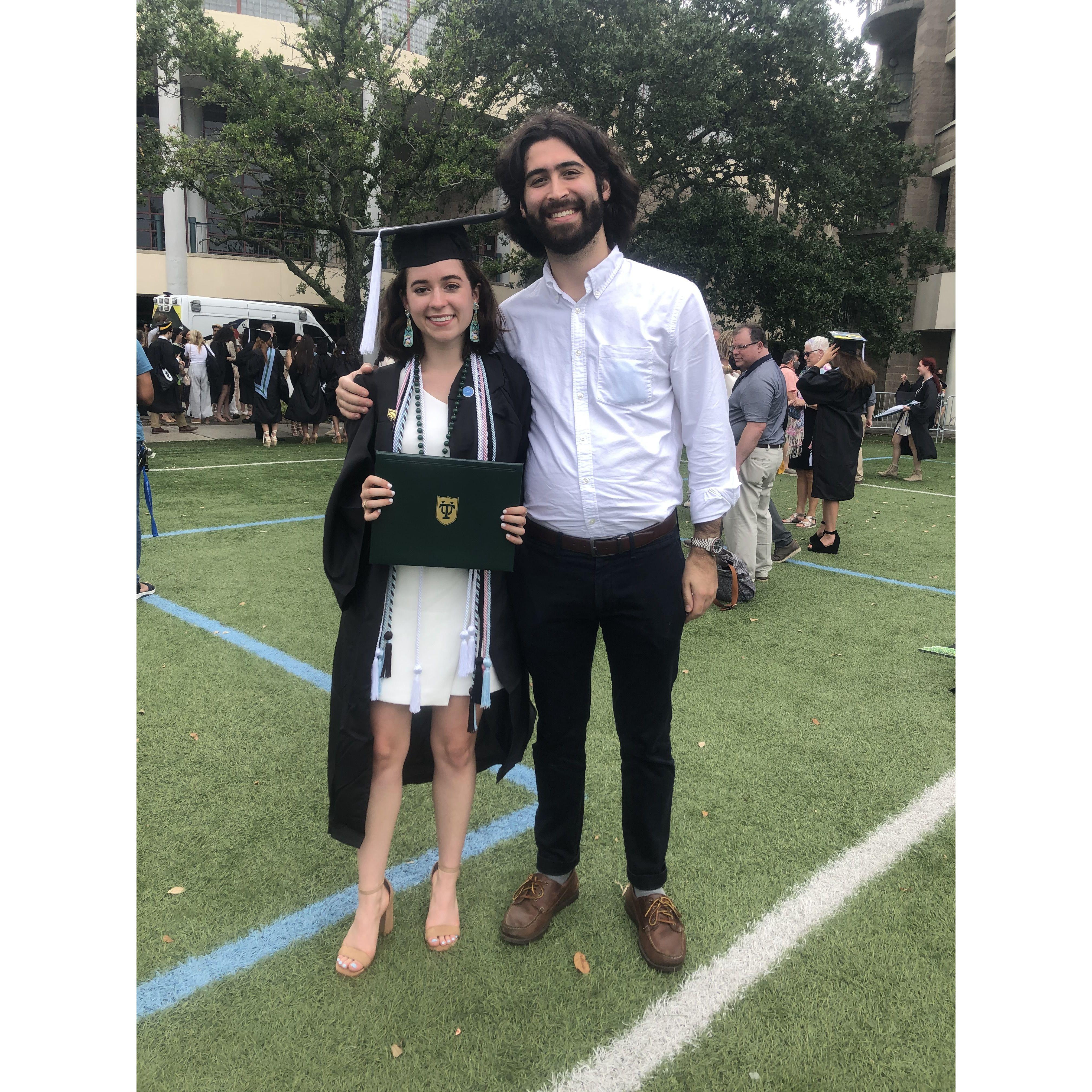 Anne Elise's undergraduate graduation in 2021