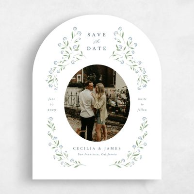 White Arch Wedding Save the Date - Samlet Photo