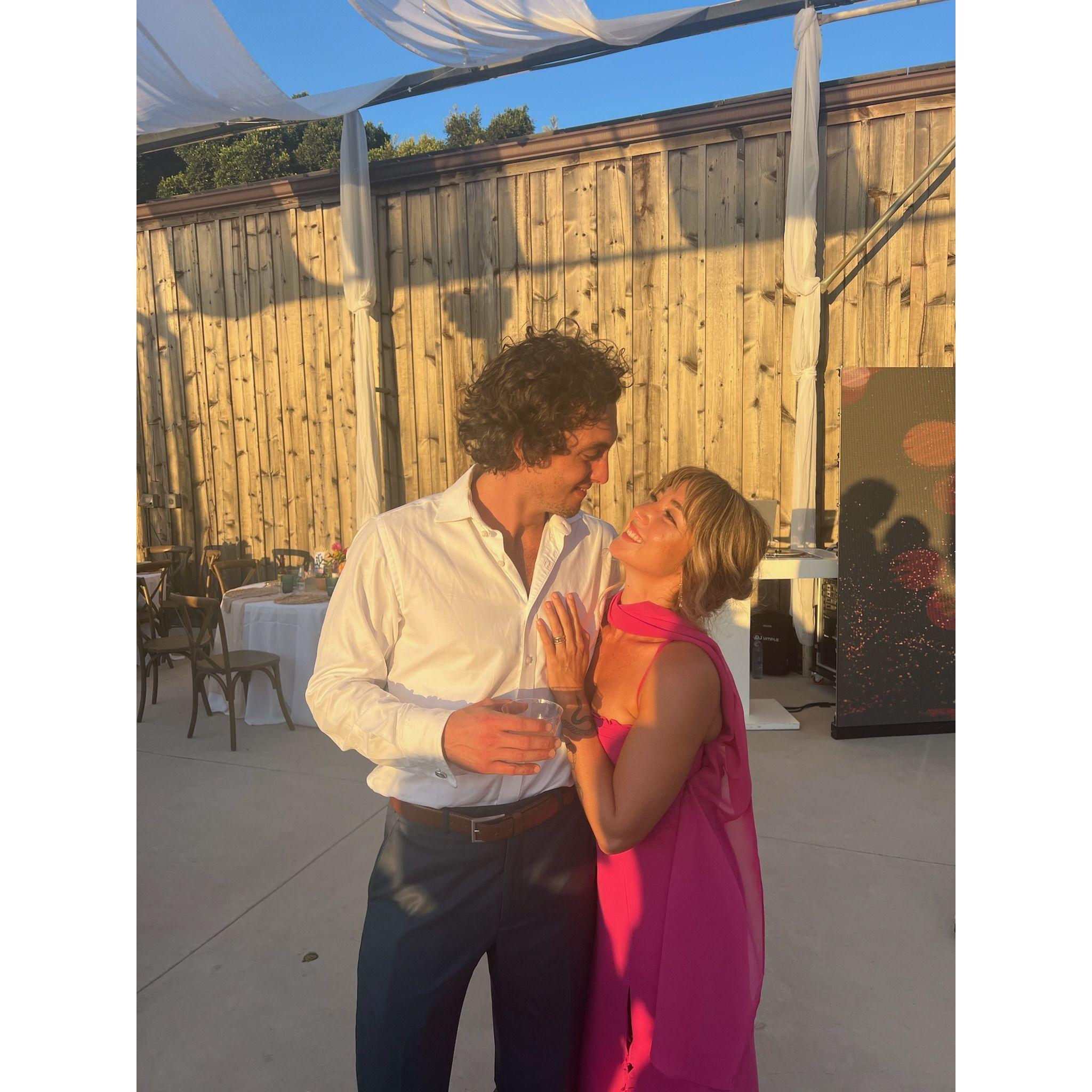 The moment we shared the news of being pregnant!