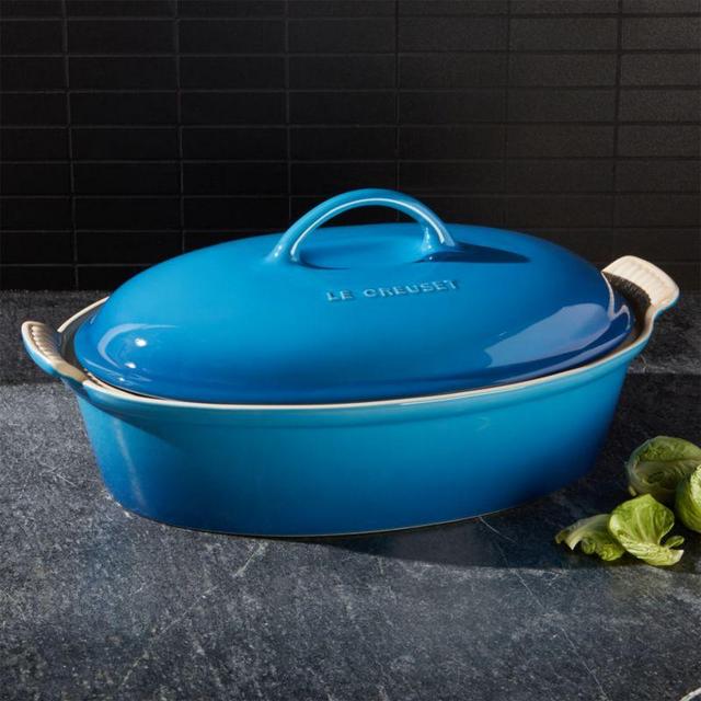 Le Creuset 4-Quart Heritage Covered Oval Casserole
