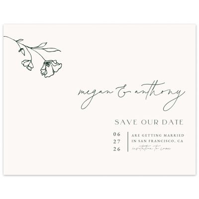 Beige Modern Wedding Digital Save the Date - Varnell Landscape