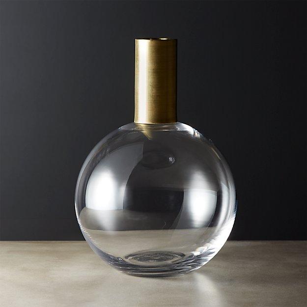 Florence Brass and Glass Vase
