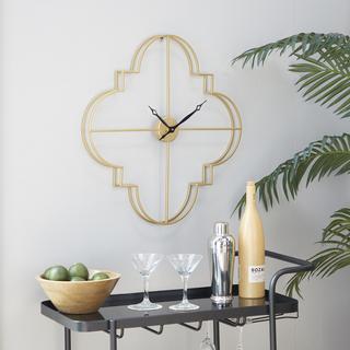 Glam Quatrefoil Wall Clock