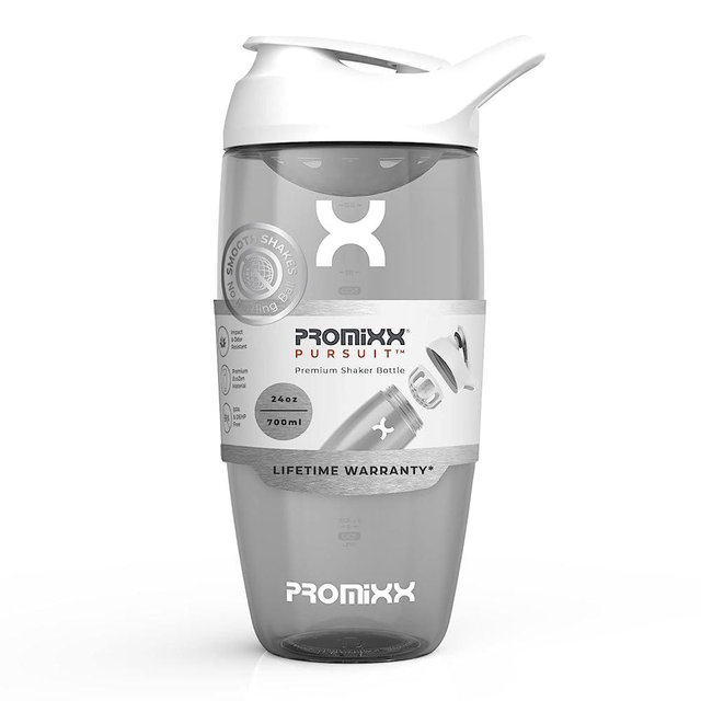 Promixx PURSUIT Gym Protein Shaker Bottle – Premium Sports Blender Bottles for Protein Mixes and Supplement Shakes – Easy Clean, Durable Protein Shaker Cup