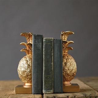 Decorative Pineapple Bookends, Set of 2