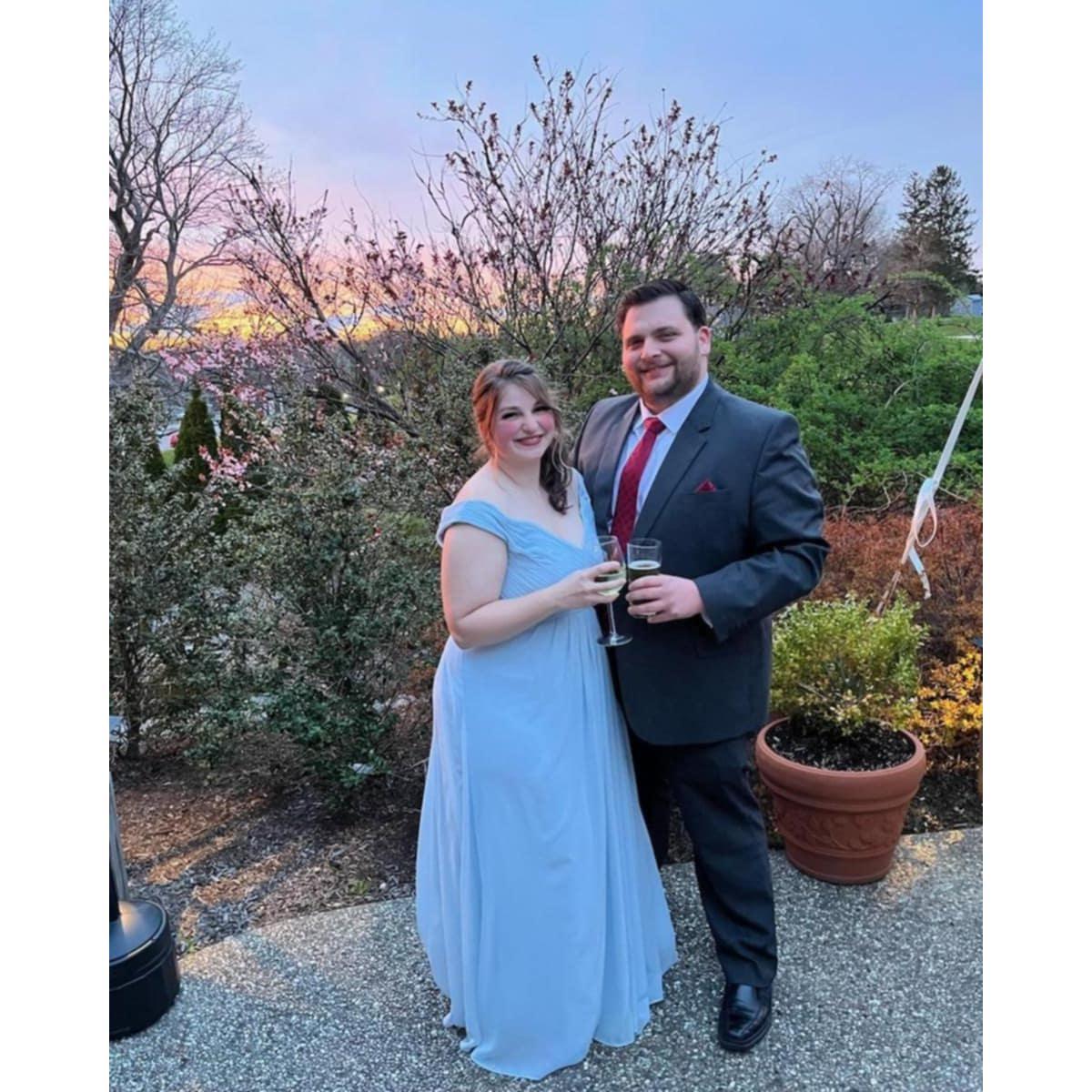 Our first appearance as fiancés!